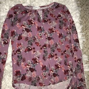 Long Sleeve Flower Blouse